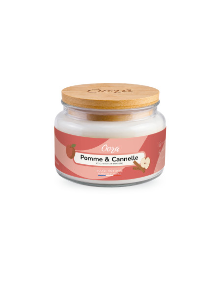 Bougie parfumée Pomme Cannelle 300 g – Cire végétale | Öora