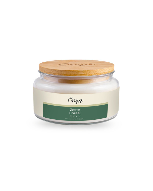 Zeste Boréal | Bougie parfumée Citron givré Öora
