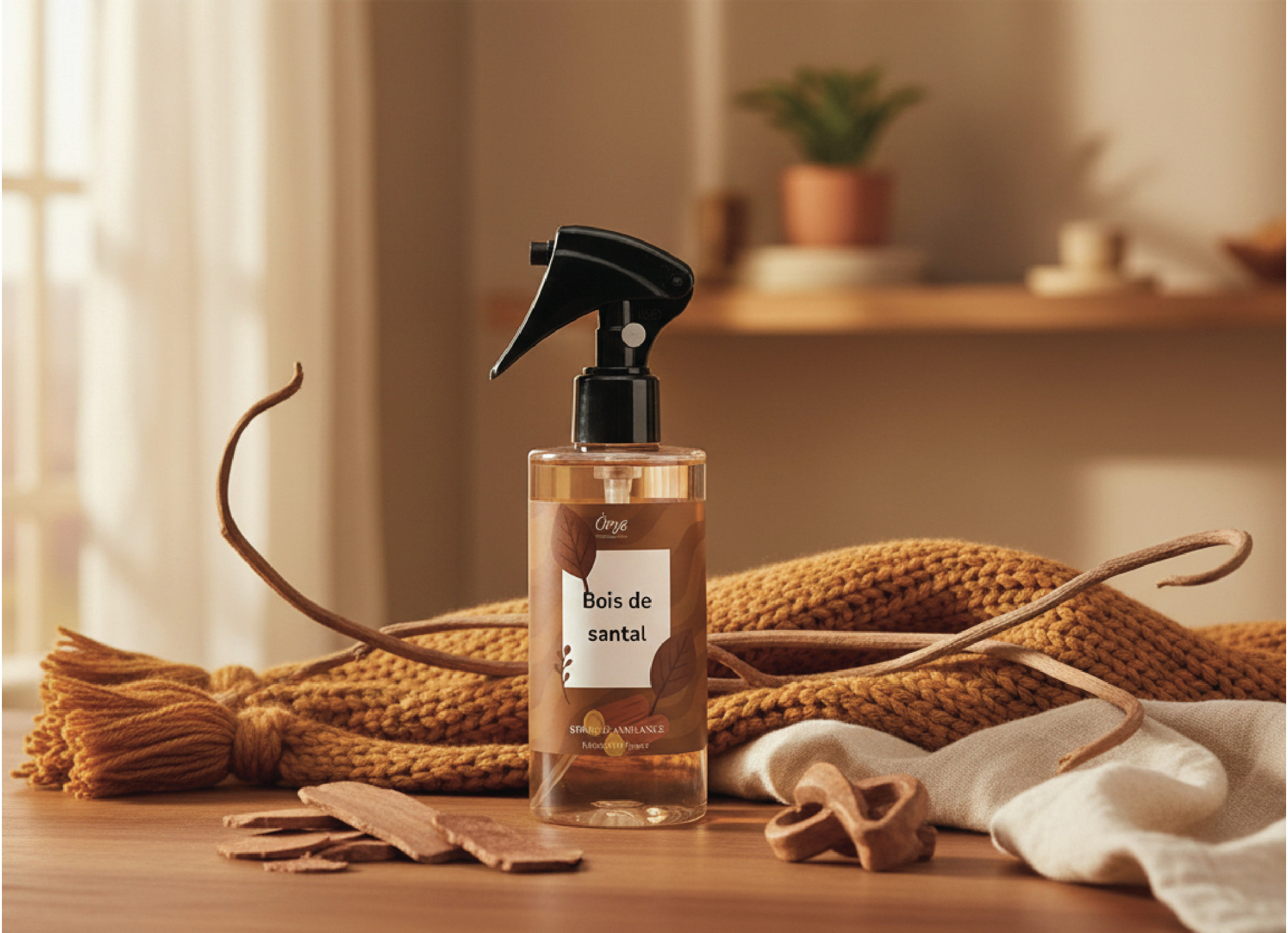 Spray d’Ambiance Bois de Santal – Chaleur Boisée & Élégance Intemporelle | Öora