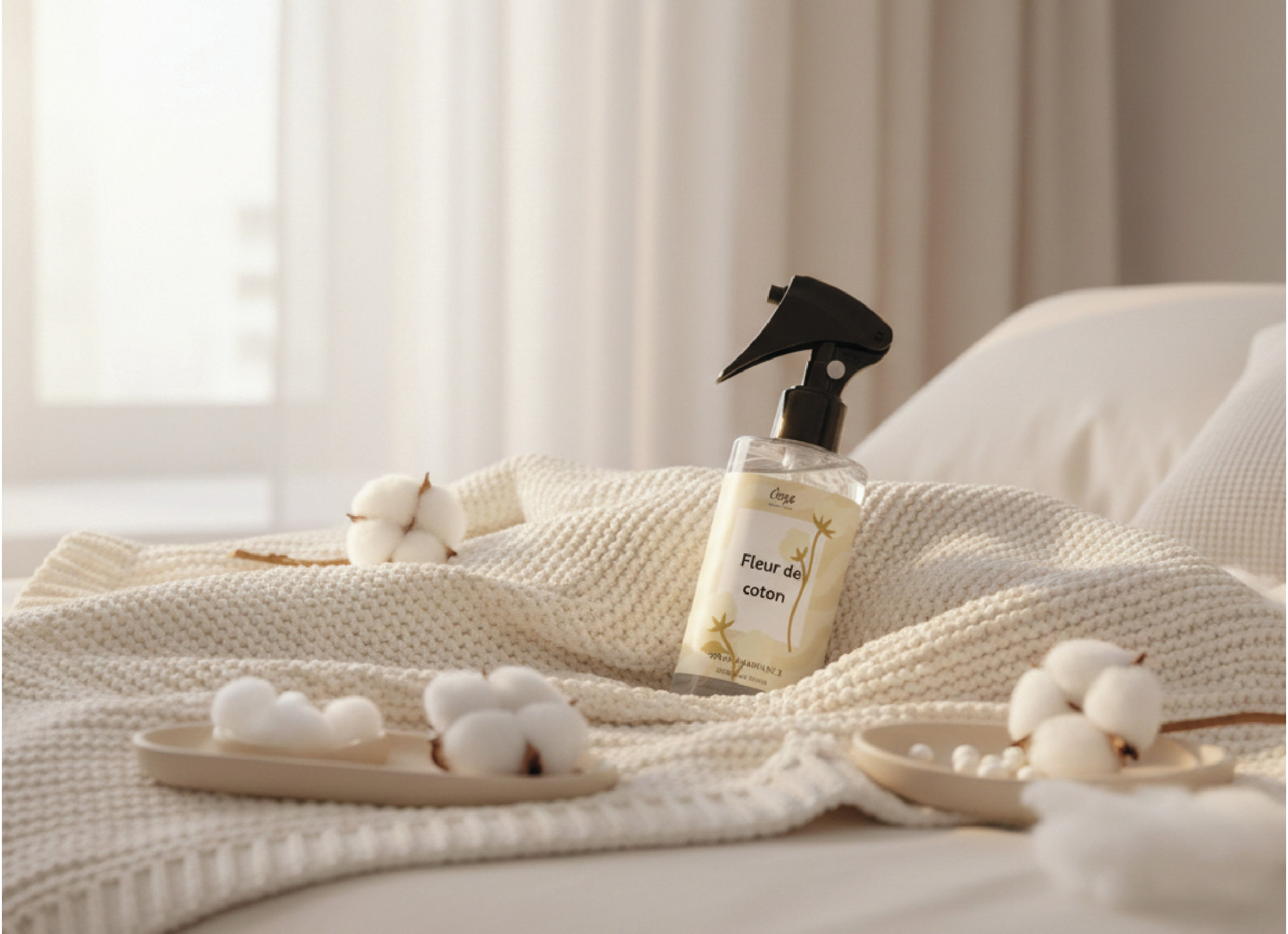 Spray d’Ambiance Fleur de Coton – Douceur Poudrée & Sensation de Propreté | Öora