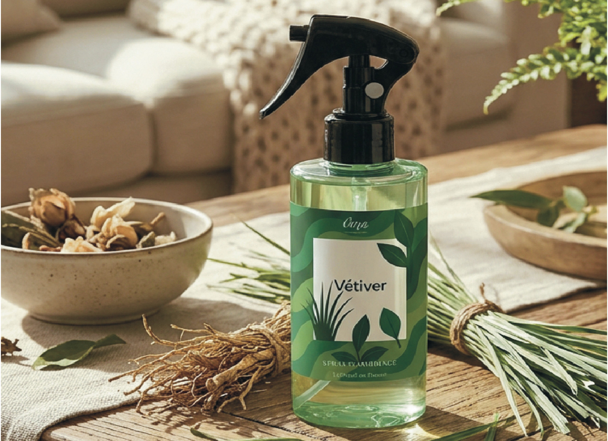 Spray d’Ambiance Vétiver – Élégance Boisée & Fraîcheur Racinaire | Öora