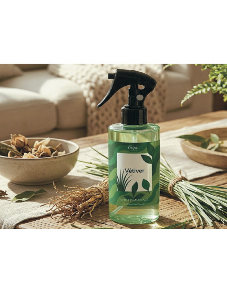 Spray d’Ambiance Vétiver – Élégance Boisée & Fraîcheur Racinaire | Öora