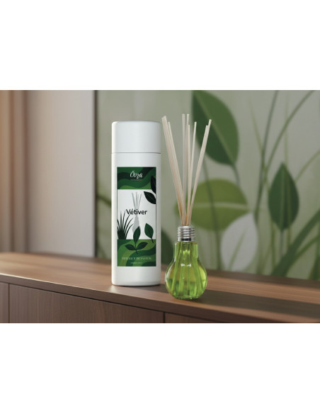 Bouquet parfumé Vétiver – Boisé Élégant & Fraîcheur Terreuse | Öora