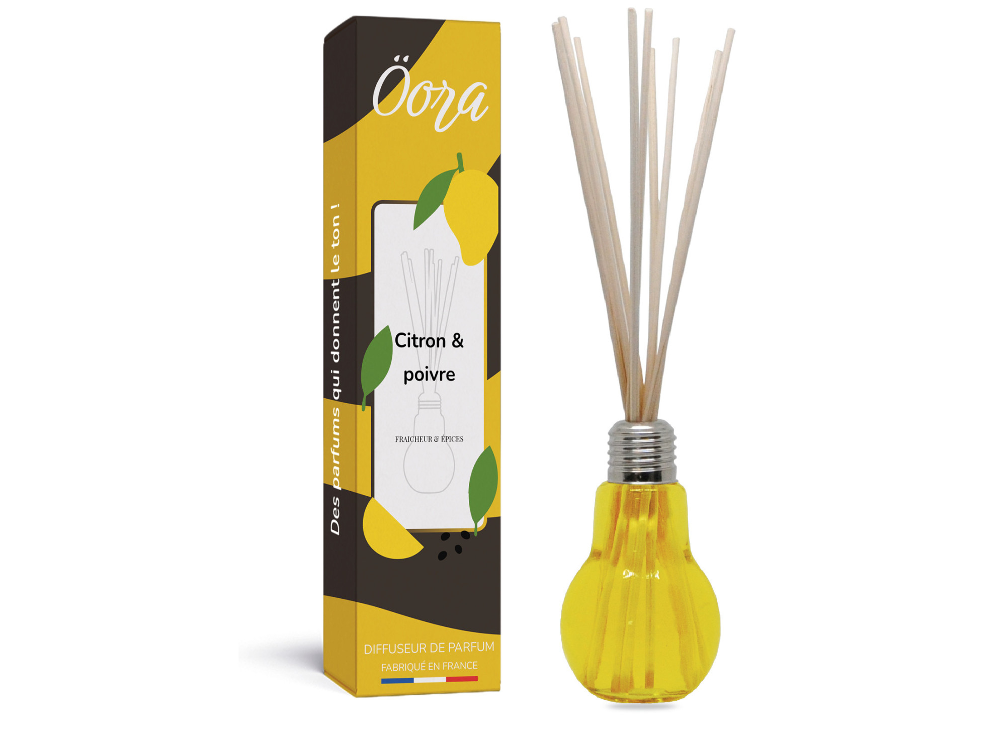 Bouquet parfumé Citron Poivre – Fraîcheur Épicée & Énergie Dynamique | Öora