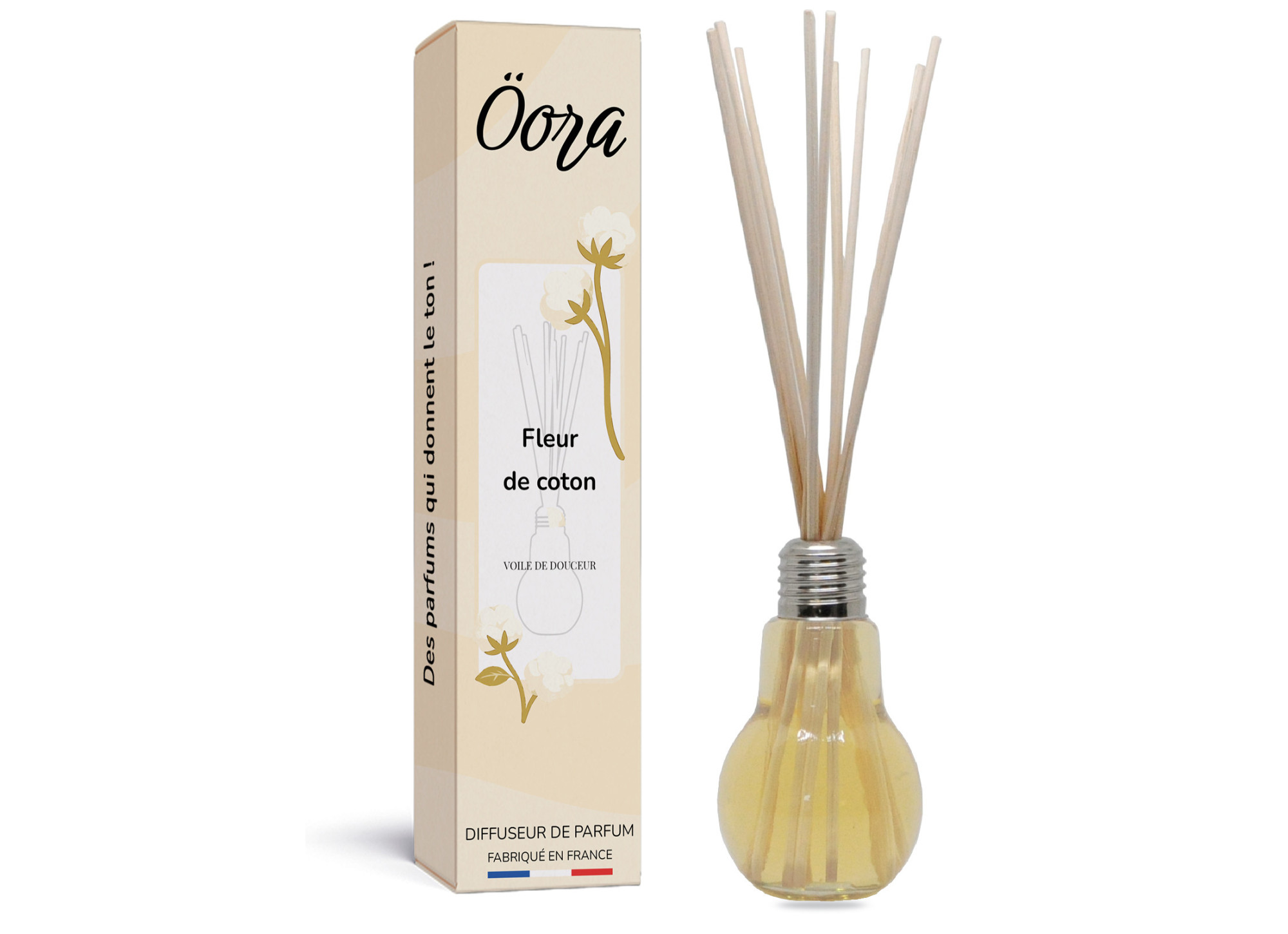 Diffuseur Signature Fleur de Coton – Douceur Poudrée & Sensation de Propreté | Öora
