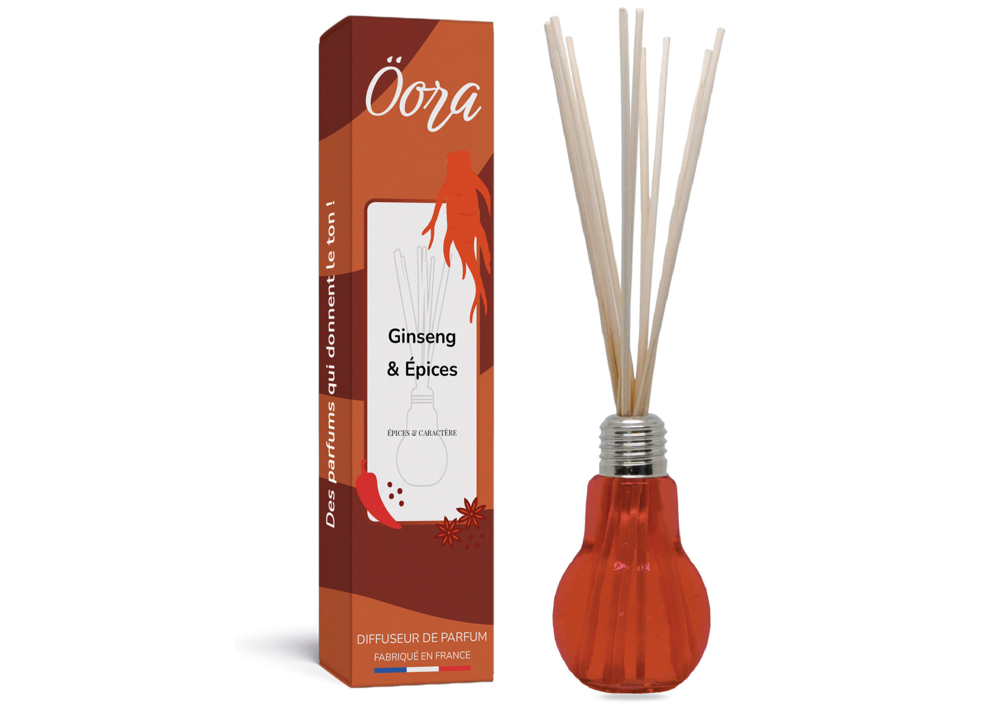 Bouquet parfumé Ginseng et épices  – Parfum Énergisant & Boisé | Öora