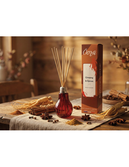 Bouquet parfumé Ginseng et épices  – Parfum Énergisant & Boisé | Öora