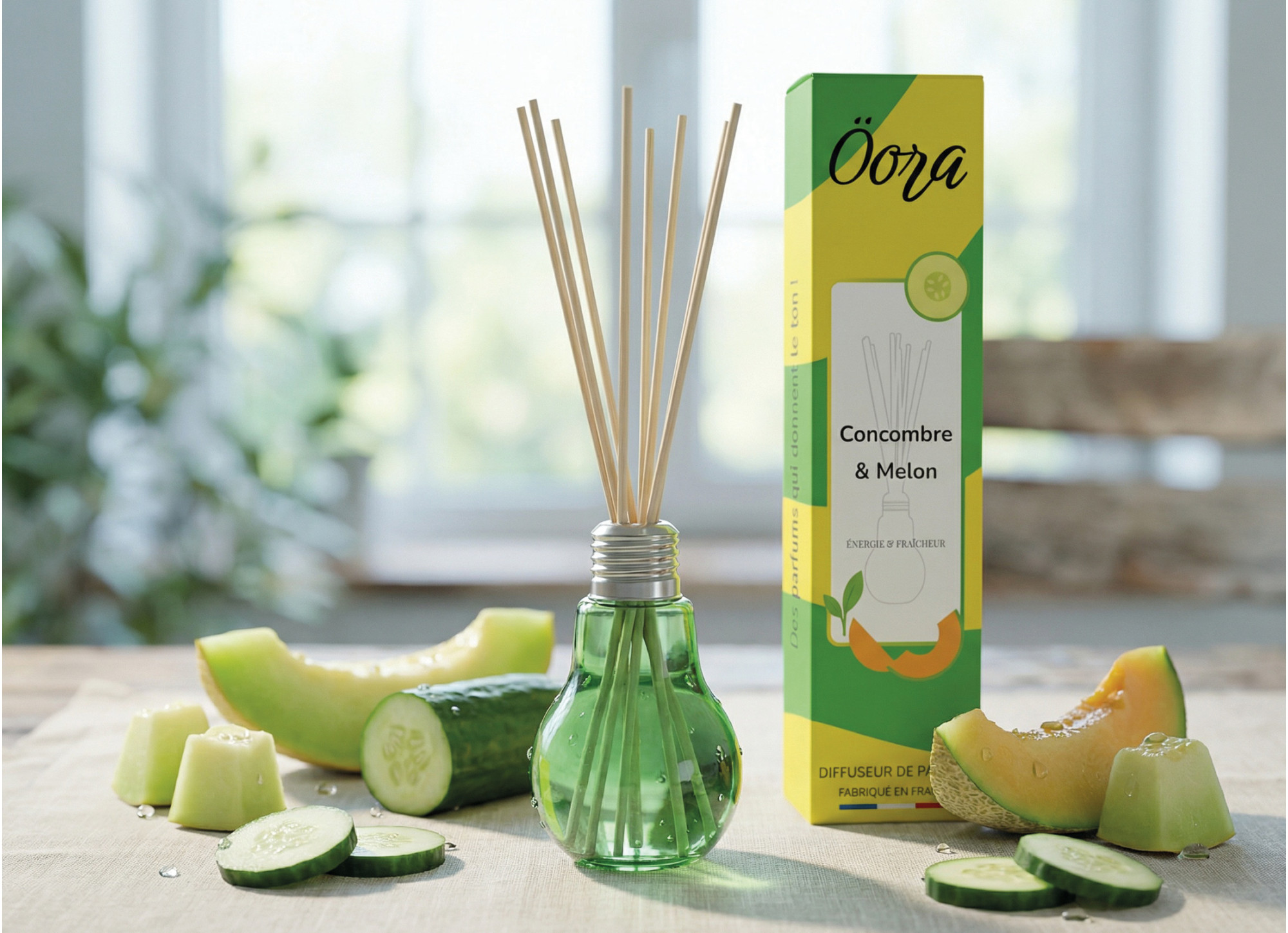 Bouquet parfumé Concombre Melon – Fraîcheur Végétale & Douceur Fruitée | Öora