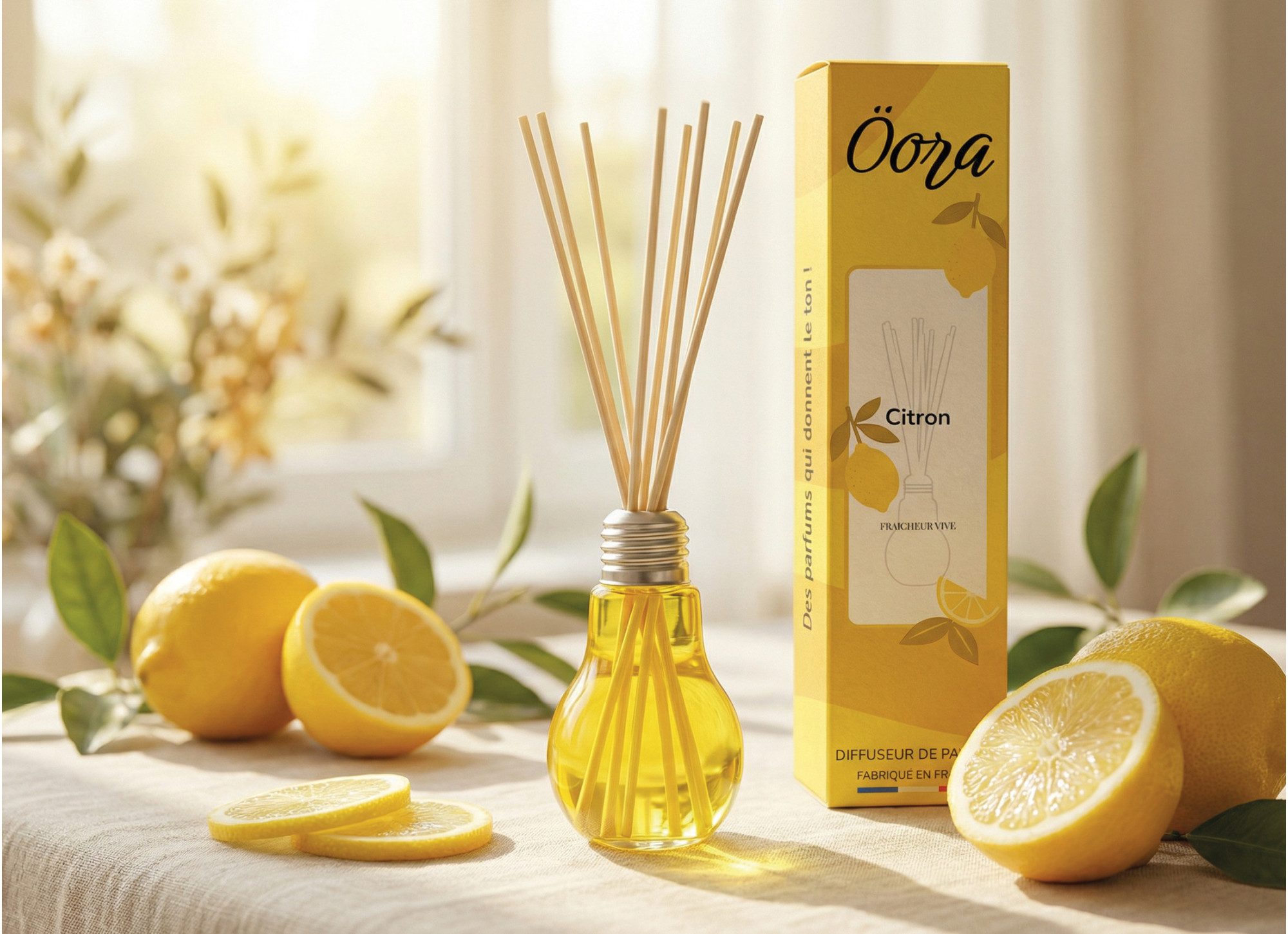 Bouquet parfumé Citron • 100ml – fraîcheur vive et lumineuse, à la fois tonique et élégante