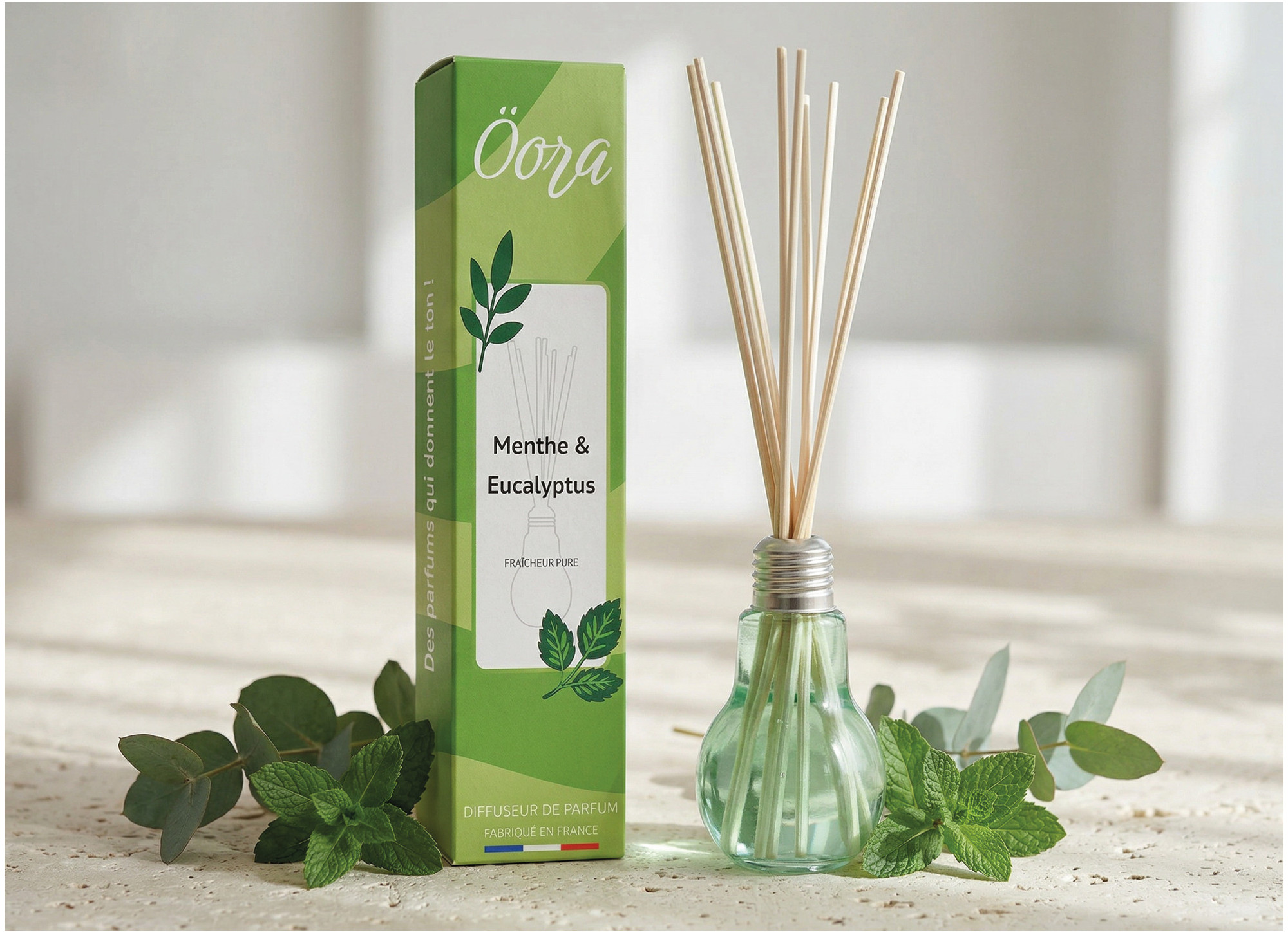 Bouquet parfumé Menthe Eucalyptus – Fraîcheur Tonique & Sensation Purifiante | Öora