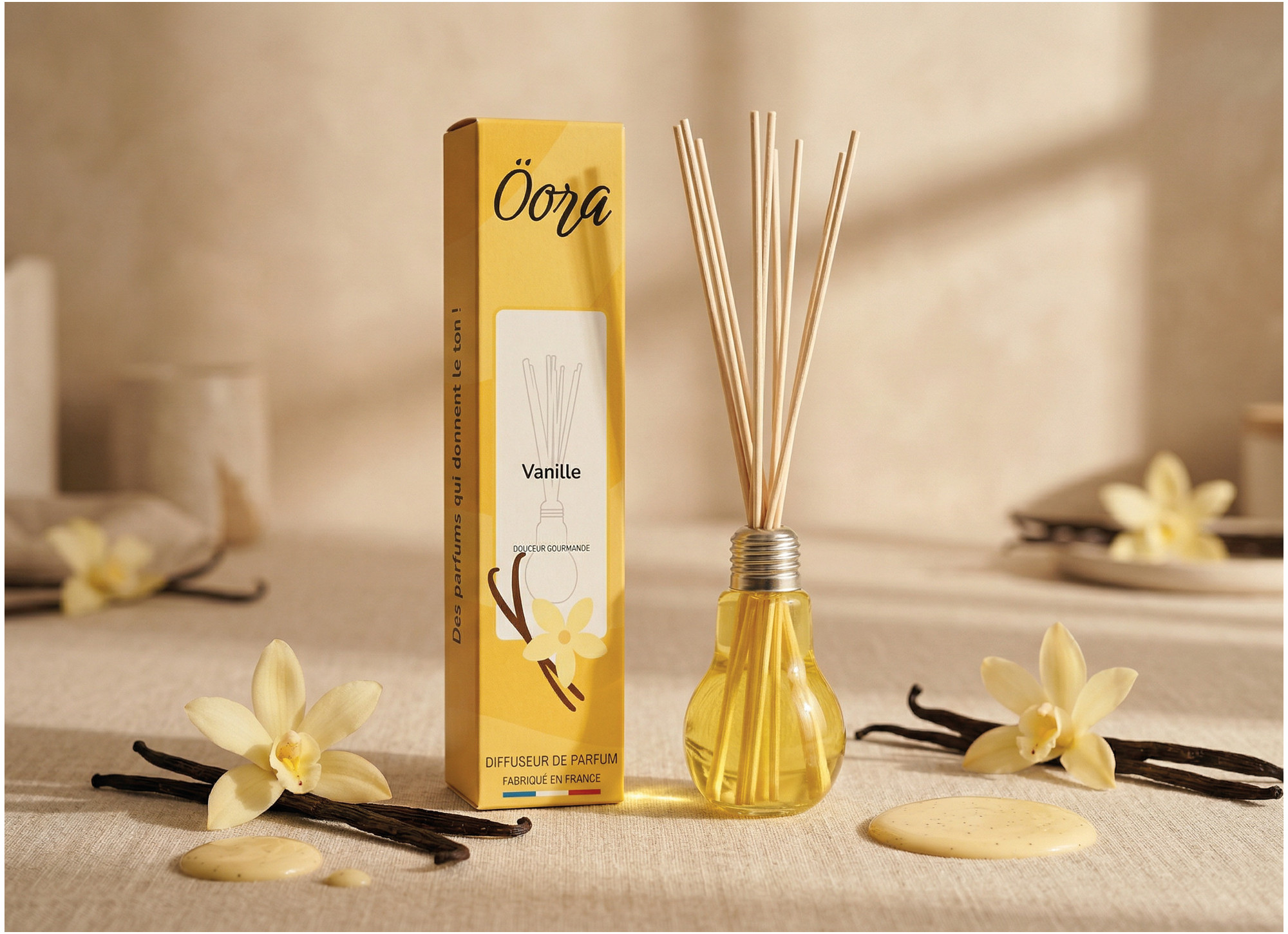 Bouquet parfumé Vanille – Douceur Gourmande & Chaleur Enveloppante | Öora
