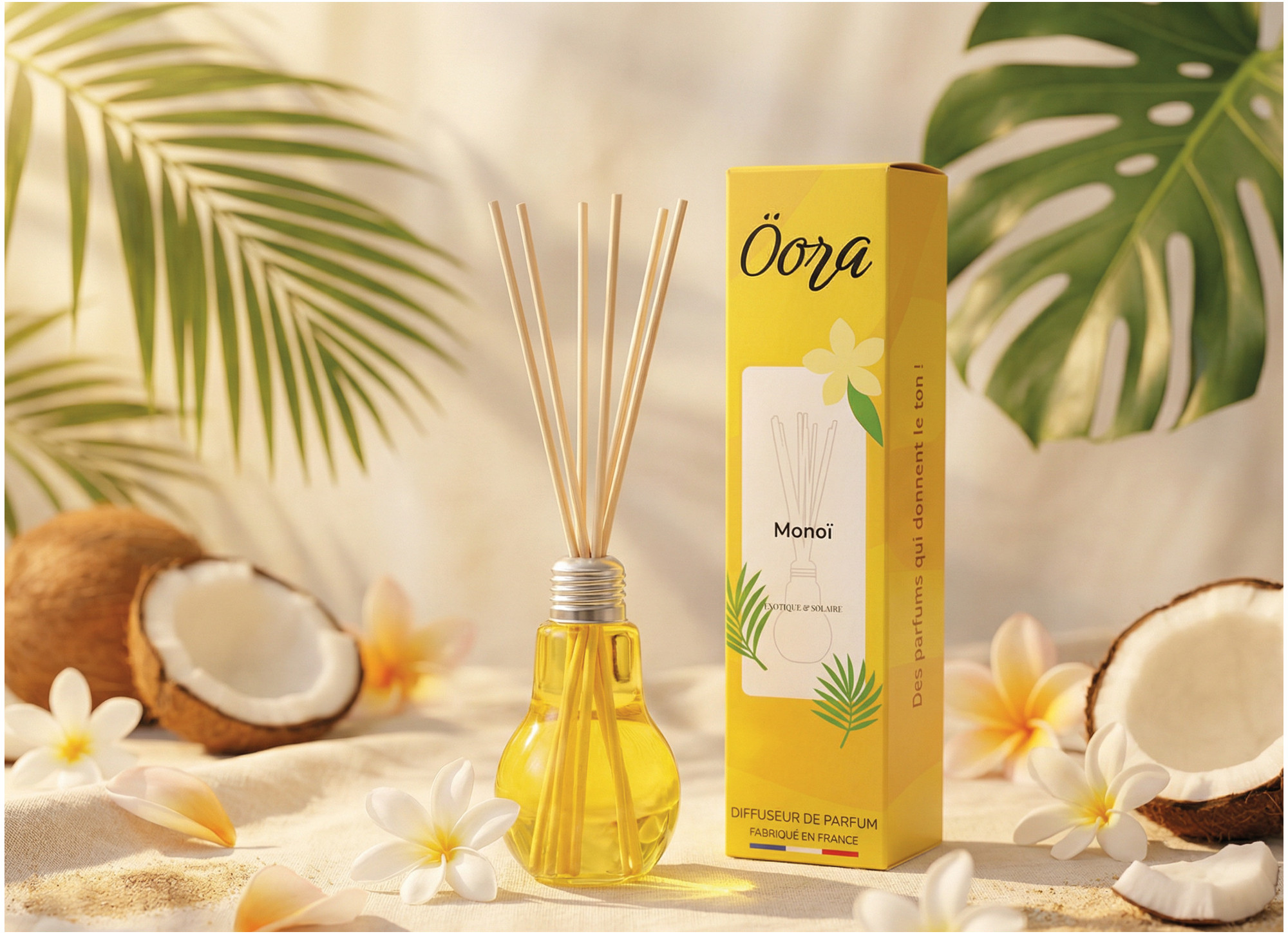 Bouquet parfumé Monoï – Exotisme Floral & Douceur Tropicale | Öora
