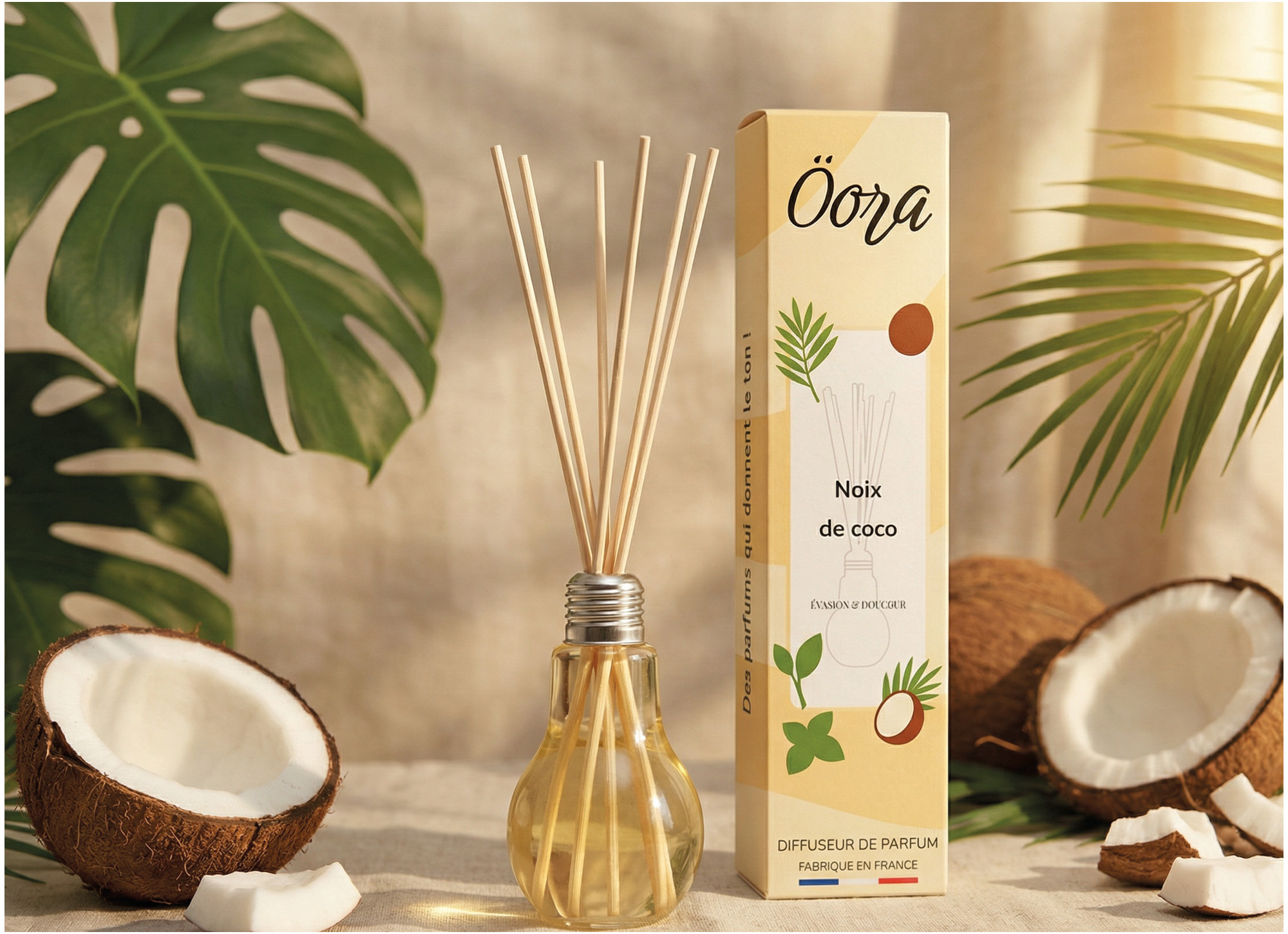 Bouquet parfumé Noix de Coco – Douceur Gourmande & Fraîcheur Exotique | Öora
