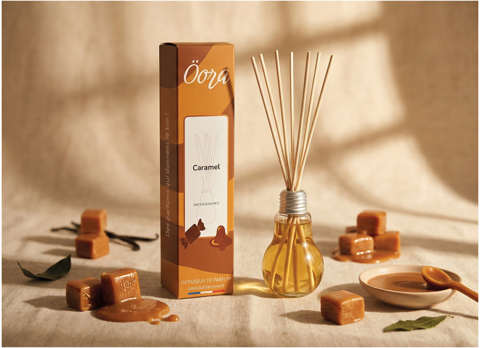 Diffuseur de parfum Caramel – Parfum d’ambiance gourmand | Öora
