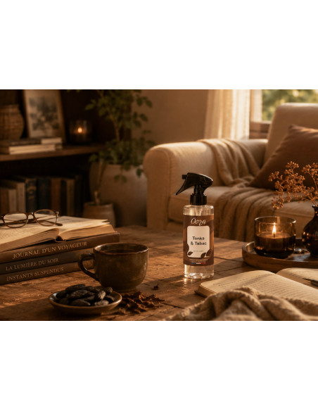 Spray d’Ambiance Tonka & Tabac – Chaleur Profonde & Élégance Intemporelle | Öora