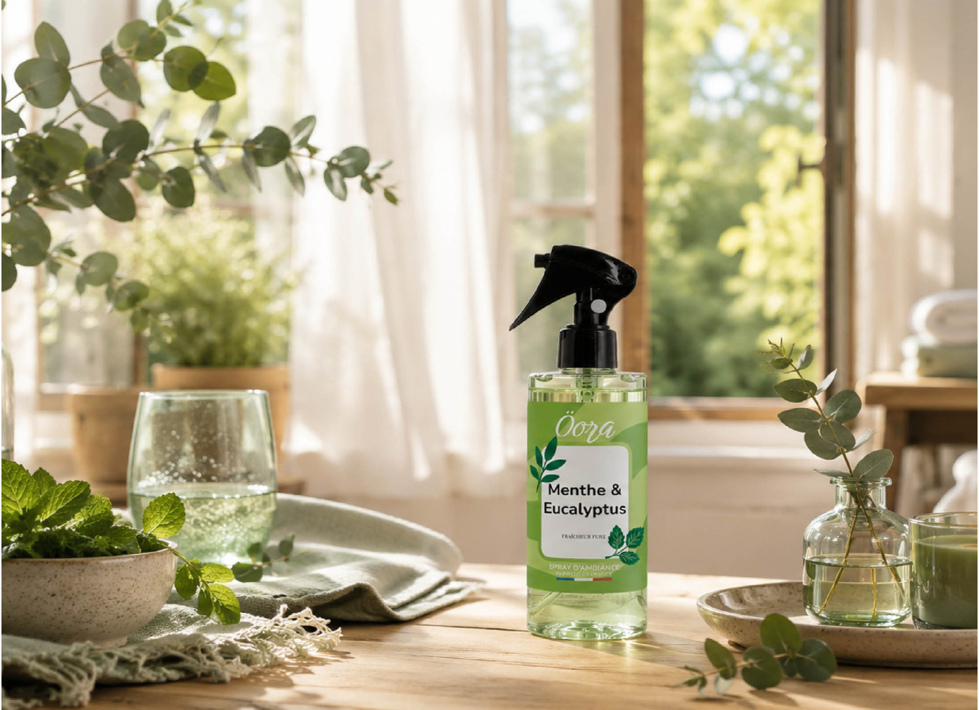 Spray d’Ambiance Menthe Eucalyptus – Fraîcheur Tonique & Sensation Purifiante | Öora