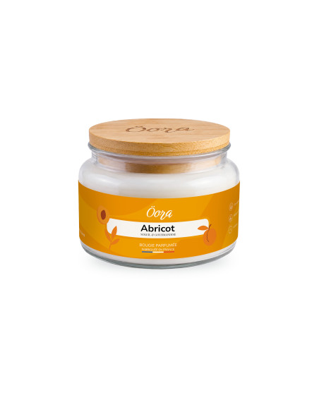 Bougie parfumée Abricot 300 g – Cire végétale | Öora