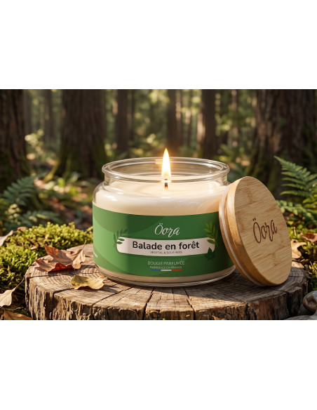 Bougie parfumée Balade en Forêt 300 g – Cire végétale | Öora