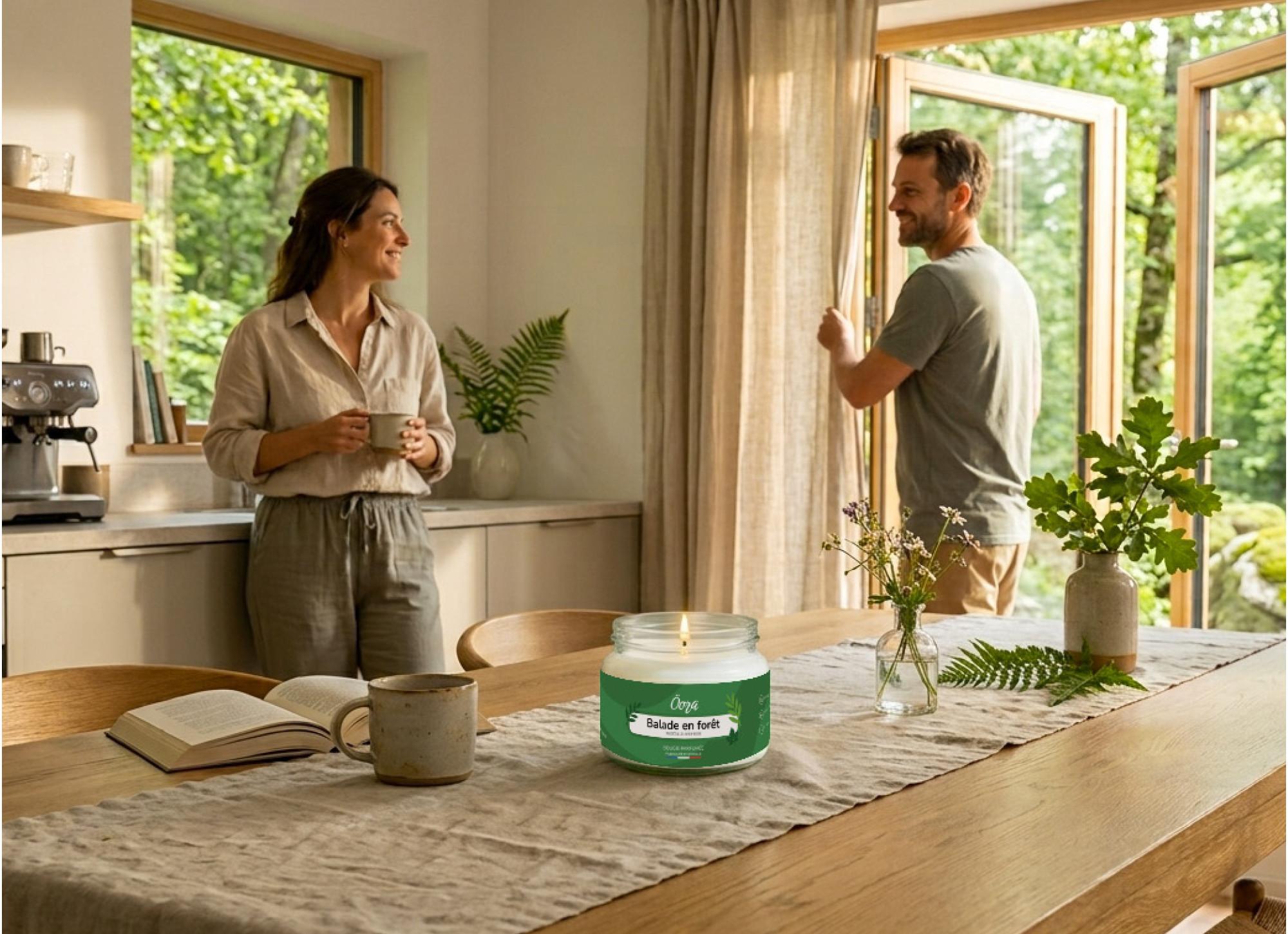 Bougie parfumée Balade en Forêt 300 g – Cire végétale | Öora