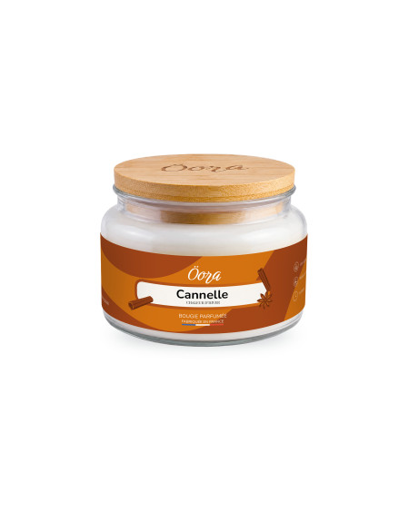 Bougie parfumée Cannelle 300 g – Cire végétale | Öora