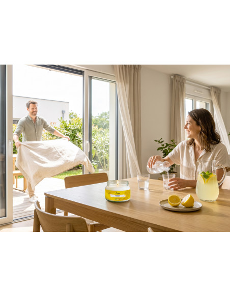 Bougie parfumée Citron 300 g – Cire végétale | Öora