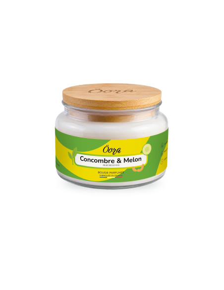 Bougie parfumée Concombre & Melon 300 g – Cire végétale | Öora