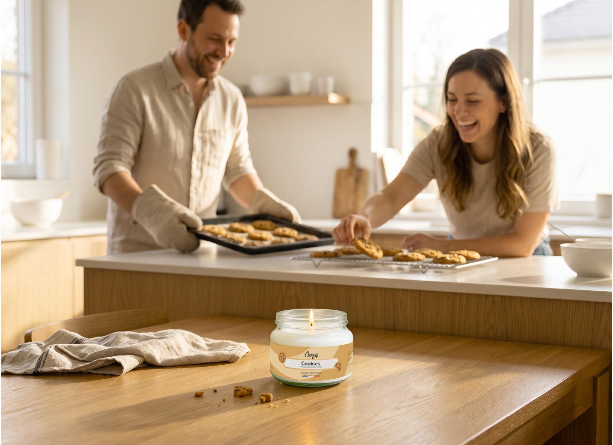 Bougie parfumée Cookies 300 g – Cire végétale | Öora