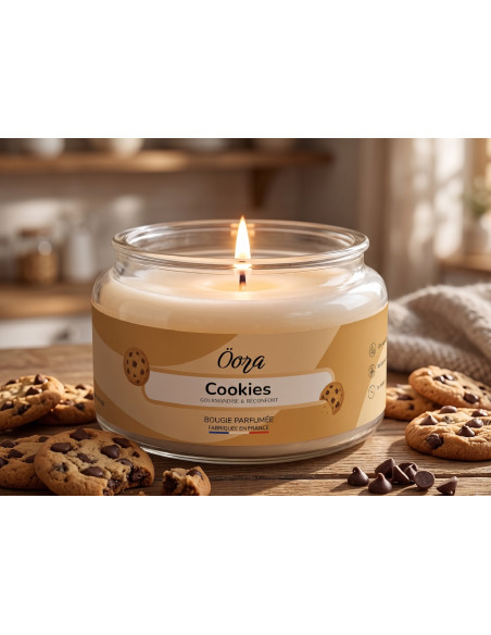 Bougie parfumée Cookies 300 g – Cire végétale | Öora