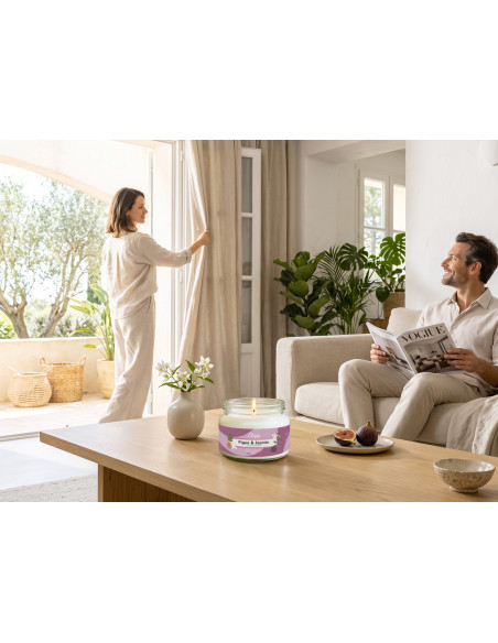 Bougie parfumée Figue & Jasmin 300 g – Cire végétale | Öora
