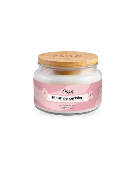 Bougie parfumée Fleur de cerisier 300 g – Cire végétale | Öora