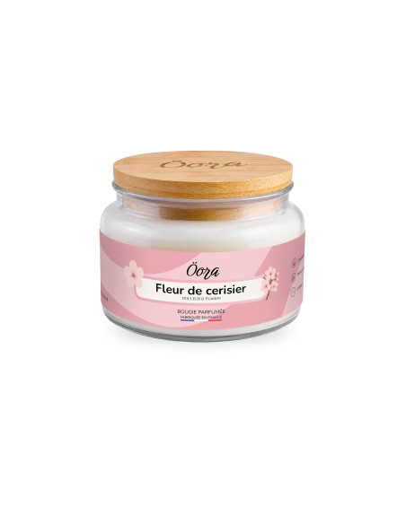 Bougie parfumée Fleur de cerisier 300 g – Cire végétale | Öora