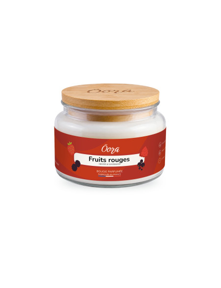 Bougie parfumée Fruits rouges 300 g – Cire végétale | Öora