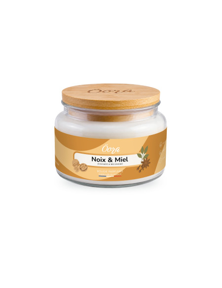 Bougie parfumée Noix et Miel 300 g – Cire végétale | Öora