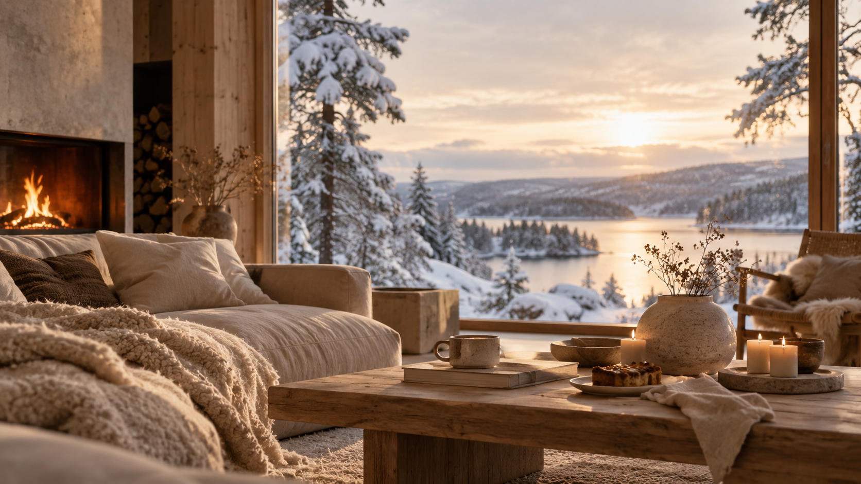 Atmosphère nordique chaleureuse du parfum Tarte d’Hiver pomme au four et cannelle Öora